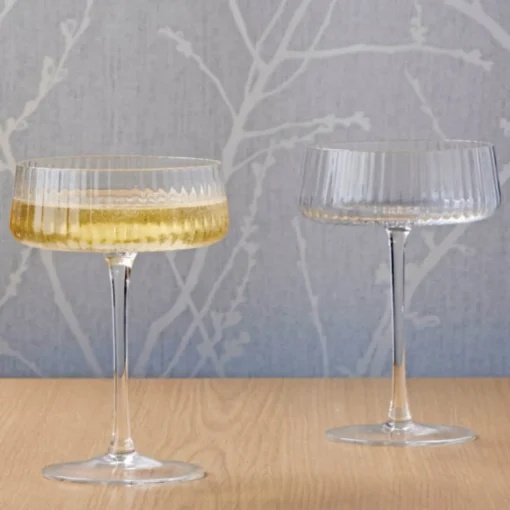 Anton Studio Designs 2-Piece Champagne Saucer Set - Empire