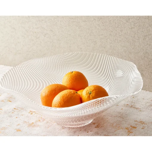 Anton Studio Designs Vortex Deep Glass Bowl - Clear