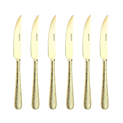 Arthur Price Champagne Avalon Stainless Steel Steak Knives - Set of 6