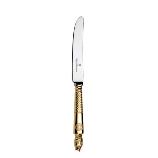 Arthur Price Clive Christian Empire Flame All Gold Dessert Knife