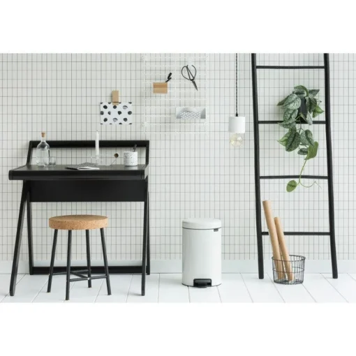 Brabantia NewIcon 12 Litre Pedal Bin - White