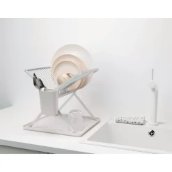 Brabantia SinkSide Light Grey Foldable Dish Rack - Small