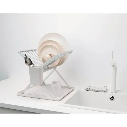 Brabantia SinkSide Light Grey Foldable Dish Rack - Small