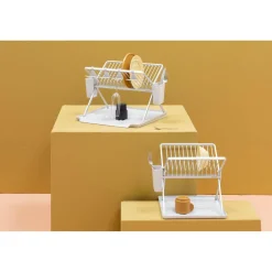 Brabantia SinkSide Light Grey Foldable Dish Rack - Small