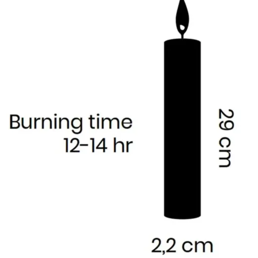 Cidex Rustic Tapered Candle - Avocado Green