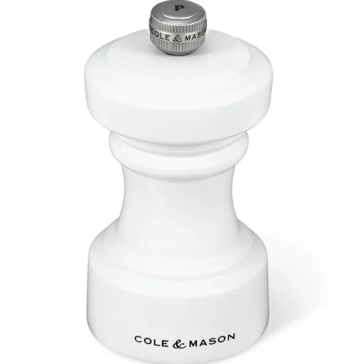 Cole & Mason Hoxton 10.4cm Beech Wood Pepper Mill - White