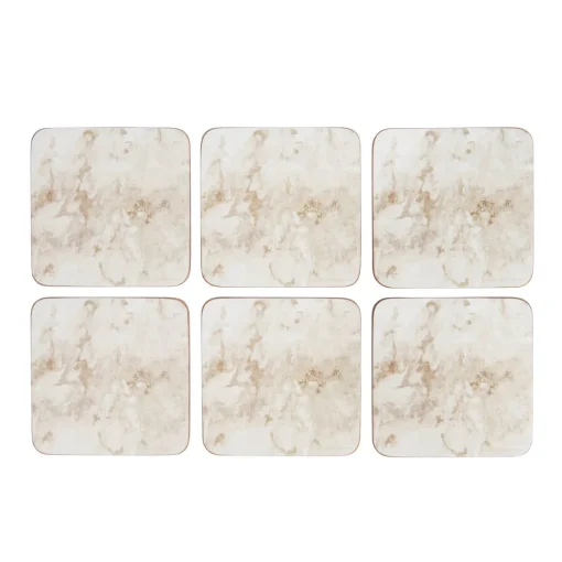 Creative Tops Set Of 6 Premium Coasters - Grey Marble