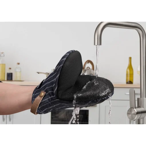 Cuisinart Neoprene Pack of 2 Mini Oven Mitts - Denim Pinstripe