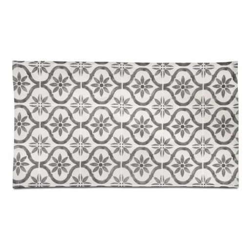 Cuisinart Pack of 2 Antimicrobial Professional Fouta Printed Tea Towel - Grey
