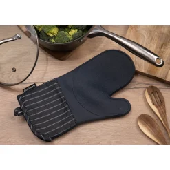 Cuisinart Silicone Oven Mitt - Denim Pinstripe