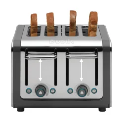 Dualit Architect 46526 4 Slot Toaster - Grey & Stainless Steel
