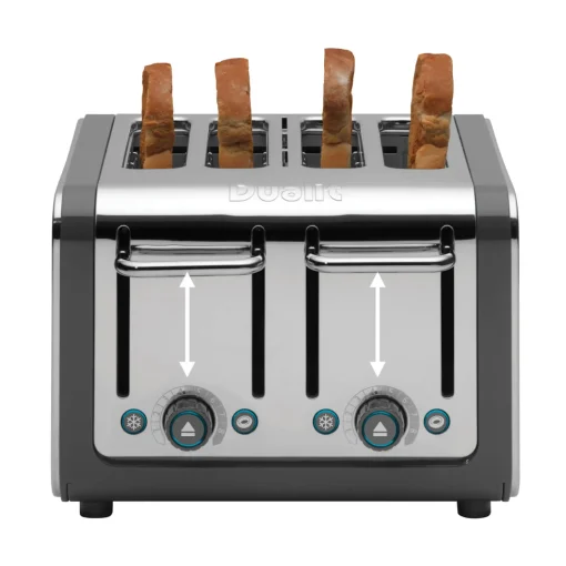 Dualit Architect 46526 4 Slot Toaster - Grey & Stainless Steel