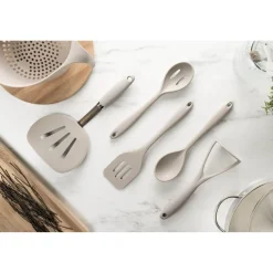 Fusion Twist Silicone Slotted Turner - Grey