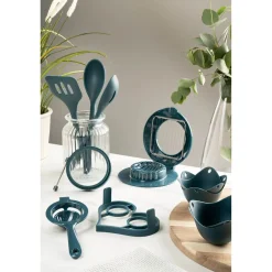 Fusion Twist Silicone Solid Spoon - Blue