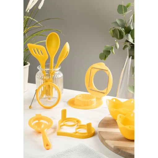 Fusion Twist Silicone Solid Spoon - Yellow
