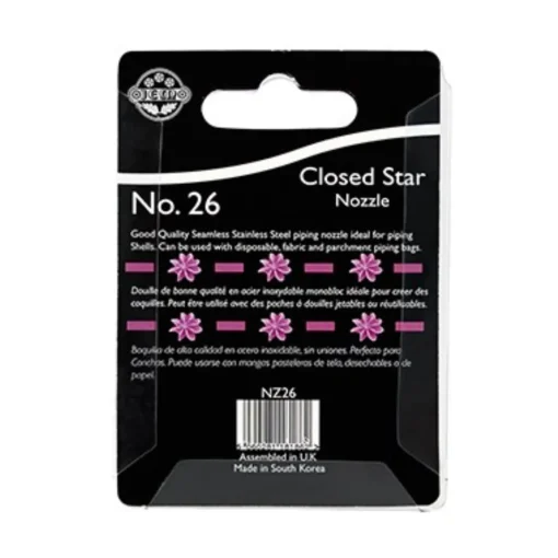 Jem No 26 Icing Nozzle - Closed Star