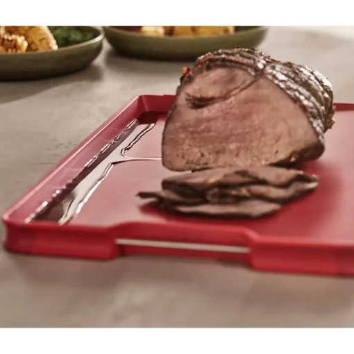 Joseph Joseph Cut&Carve Plus Multifunction Large Chopping Board - Red
