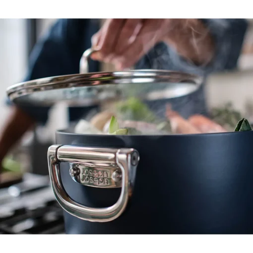 Joseph Joseph Space Folding Handle 3-Piece Cookware Set - Midnight Blue