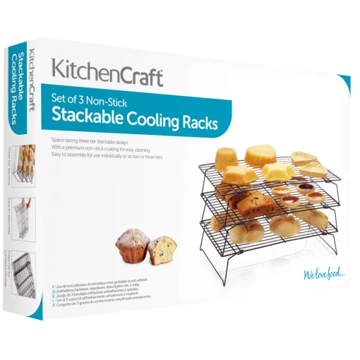 KitchenCraft Non-Stick Cooling Rack - 3 Tier