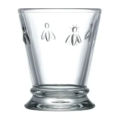 La Rochere Bee Embossed Clear Goblet Tumbler Glass - 270ml