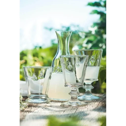 La Rochere Bee Embossed Clear Mini Goblet Tumbler Glass - 185ml