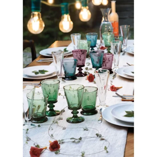 La Rochere Bee Embossed Clear Glass Footed Bowl - 13cm