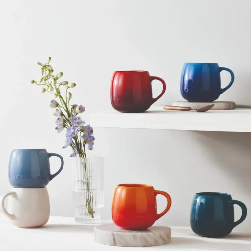 Le Creuset 320ml Stoneware Coupe Sphere Mug - Cerise