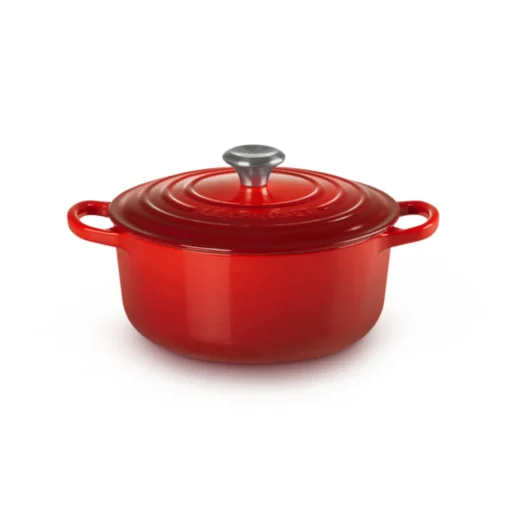 Le Creuset Signature Cast Iron 20cm Round Casserole - Cerise