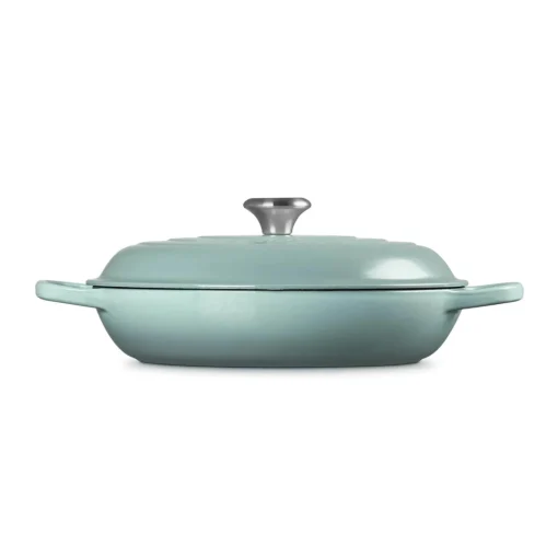 Le Creuset Signature Cast Iron 30cm Shallow Casserole - Sea Salt
