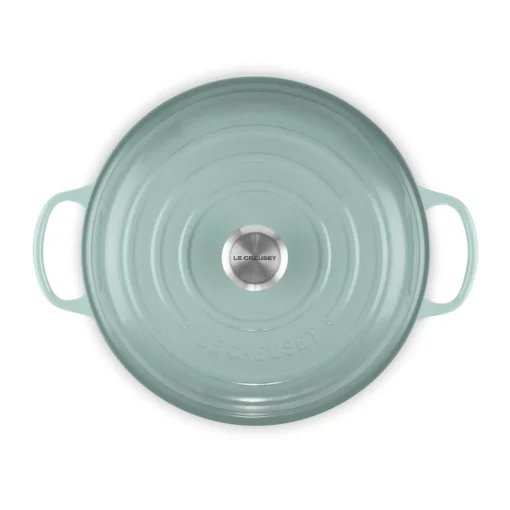 Le Creuset Signature Cast Iron 30cm Shallow Casserole - Sea Salt