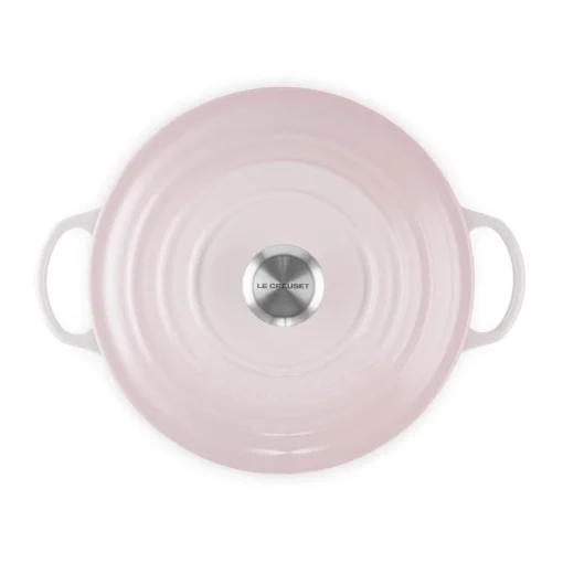 Le Creuset Signature Cast Iron 24cm Soup Pot - Shell Pink