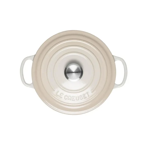 Le Creuset Signature Cast Iron 20cm Round Casserole - Meringue