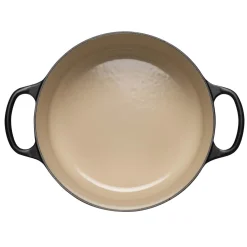 Le Creuset Signature Cast Iron 20cm Round Casserole - Satin Black