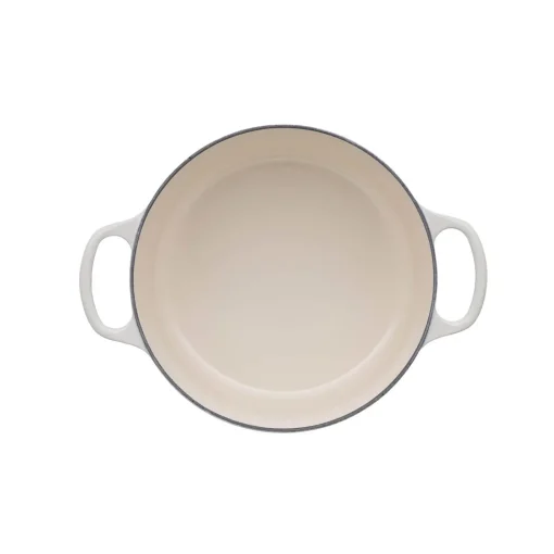 Le Creuset Signature Cast Iron 22cm Round Casserole - Meringue