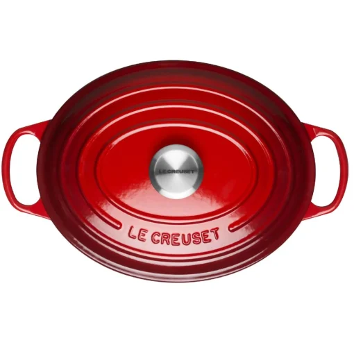 Le Creuset Signature Cast Iron 25cm Oval Casserole - Cerise