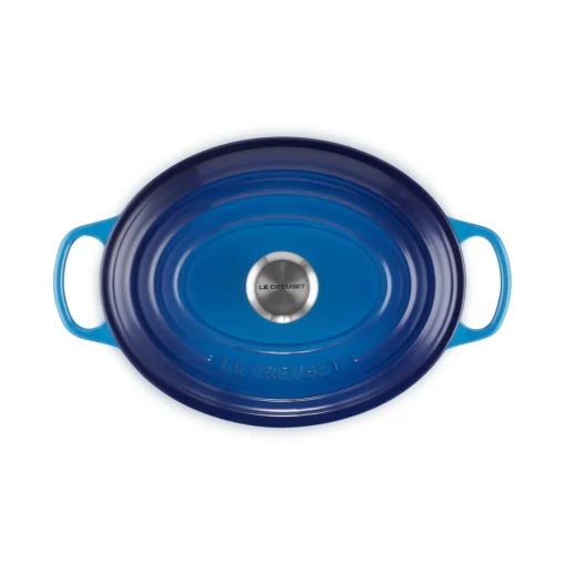 Le Creuset Signature Cast Iron 29cm Oval Casserole - Azure