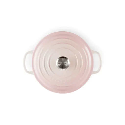 Le Creuset Signature Cast Iron 20cm Round Casserole - Shell Pink