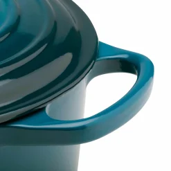 Le Creuset Signature Cast Iron 24cm Round Casserole - Deep Teal