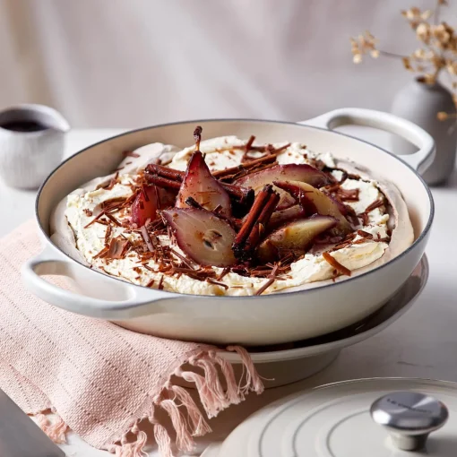 Le Creuset Signature Cast Iron 30cm Shallow Casserole - Meringue