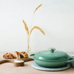 Le Creuset Signature Cast Iron 30cm Shallow Casserole - Sea Salt