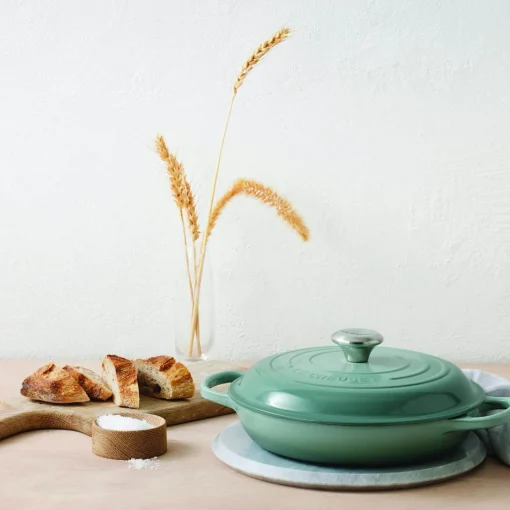 Le Creuset Signature Cast Iron 30cm Shallow Casserole - Sea Salt