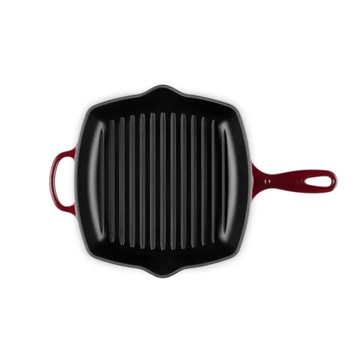 Le Creuset Signature 26cm Cast Iron Square Grillit - Garnet