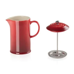 Le Creuset Stoneware Cafetiere - Cerise
