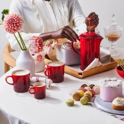 Le Creuset Stoneware Cafetiere - Cerise