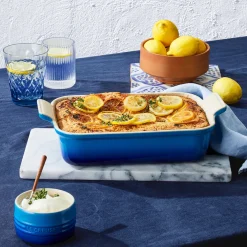 Le Creuset Stoneware Heritage 26cm Rectangular Deep  Dish - Azure