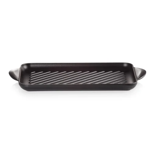 Le Creuset Traditional Cast Iron 32cm Rectangular Grill - Satin Black