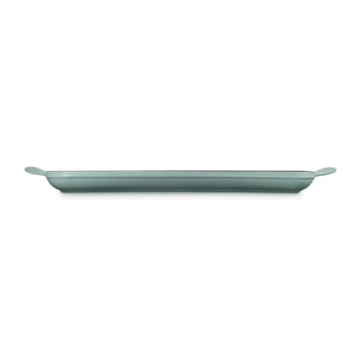 Le Creuset Traditional Cast Iron 32cm Rectangular Grill - Sea Salt