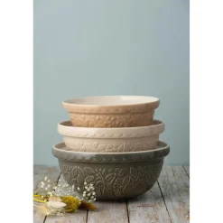 Mason Cash In The Forest 24cm Stoneware Mixing Bowl - Orange, Bear