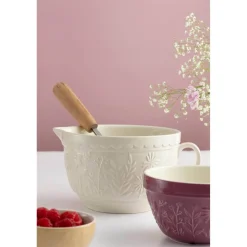 Mason Cash S36 16cm In The Meadow Pudding Bason - Deep Red