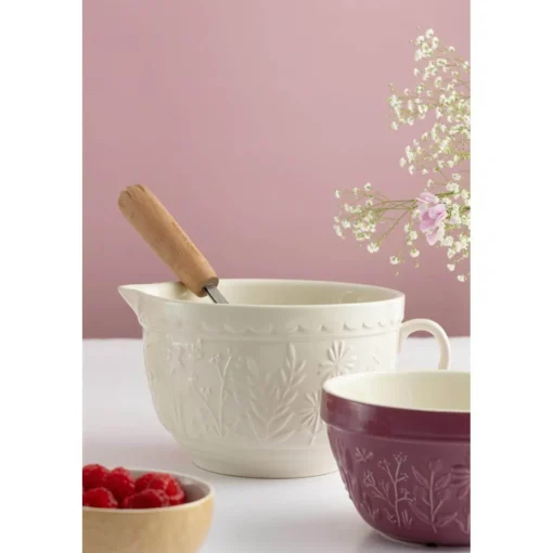 Mason Cash S36 16cm In The Meadow Pudding Bason - Deep Red